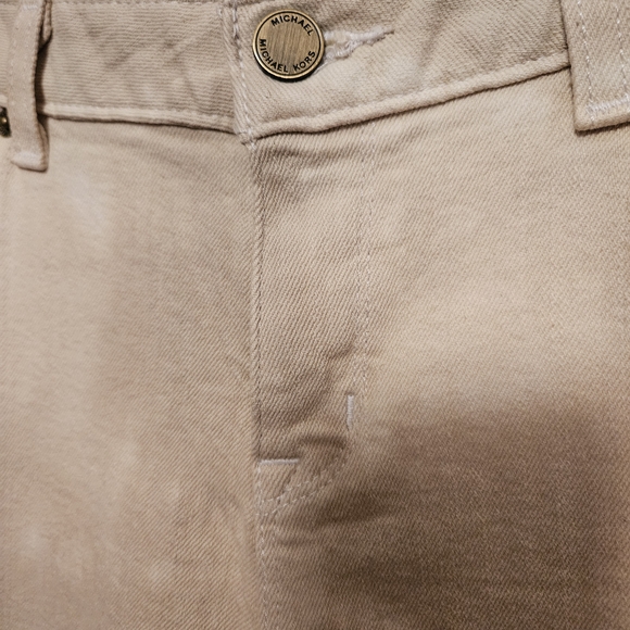 Michael Kors Cream Tie-Dye Jeans - Picture 2 of 6